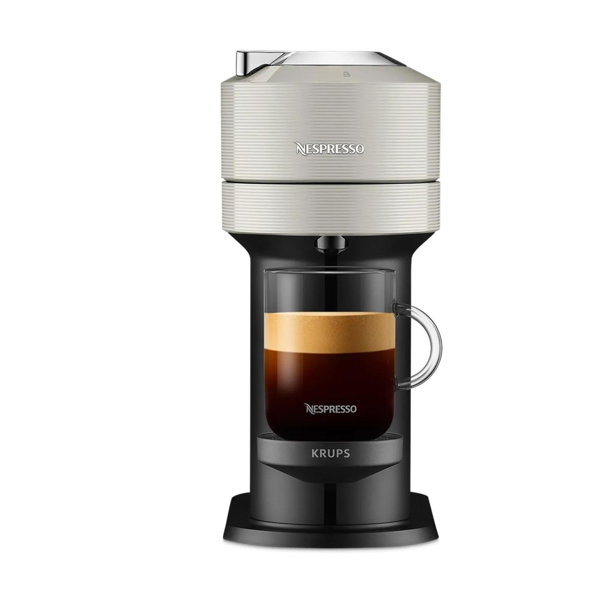 Vertuo Next Gris Clair - Machine à café Orenzo, 5 tailles de tasses
