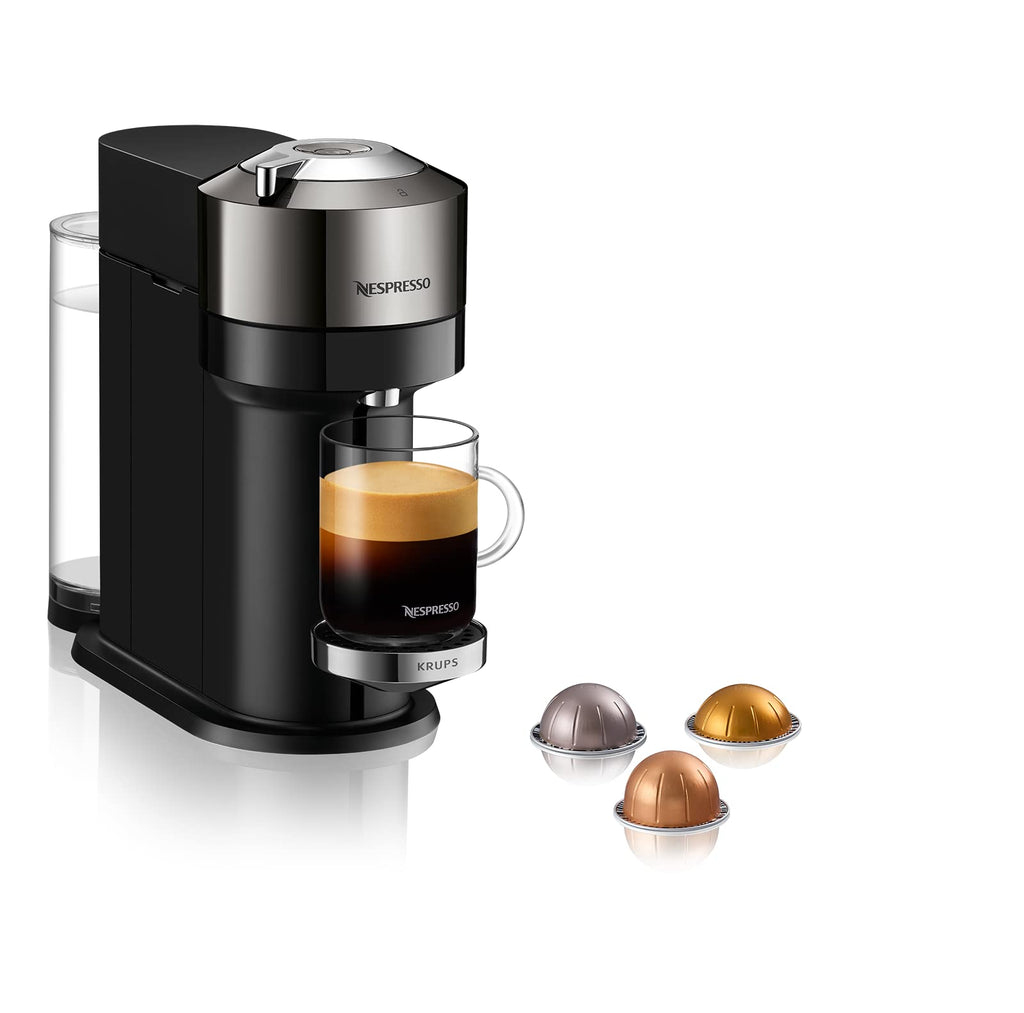Vertuo Next Noir, Gris - Machine à café Orenzo, 5 tailles de tasses