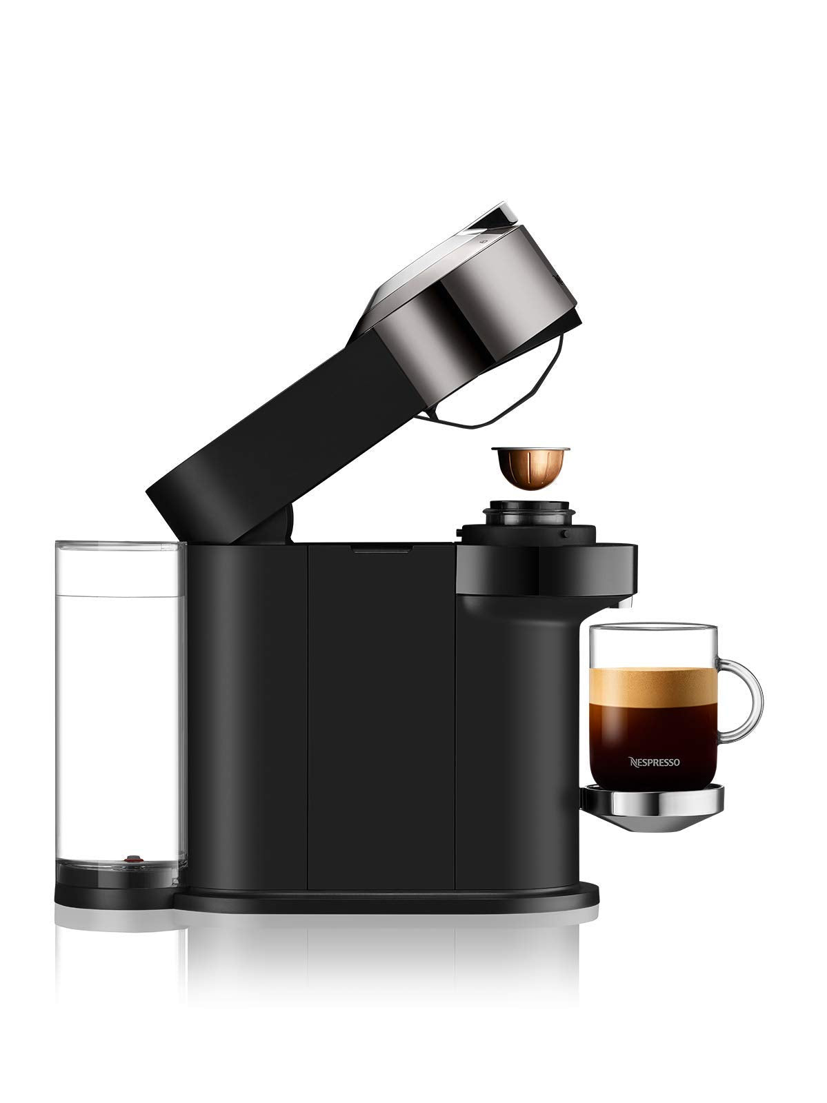 Vertuo Next Noir, Gris - Machine à café Orenzo, 5 tailles de tasses
