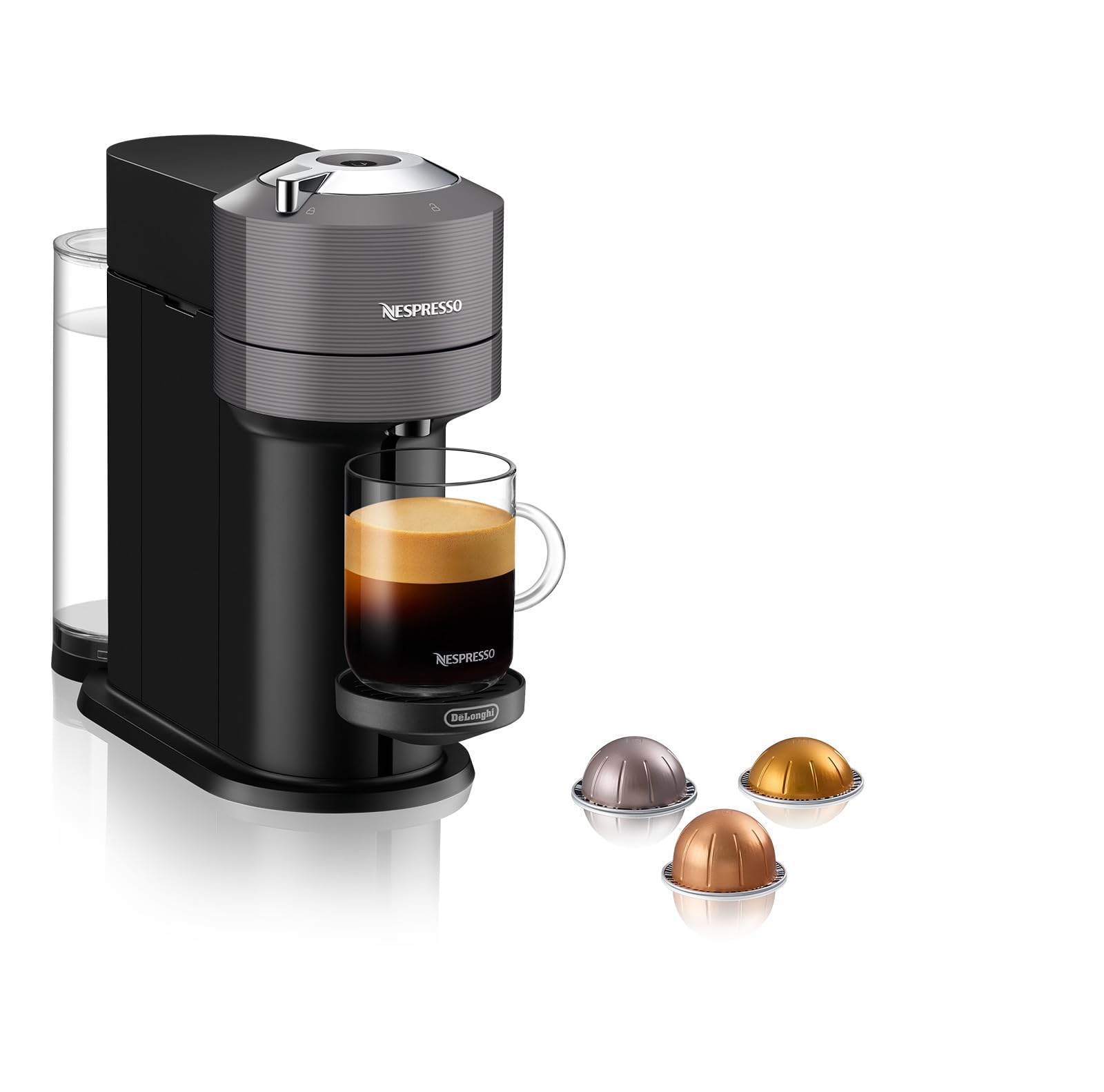 Vertuo Next Gris - Machine à café Orenzo, 5 tailles de tasses