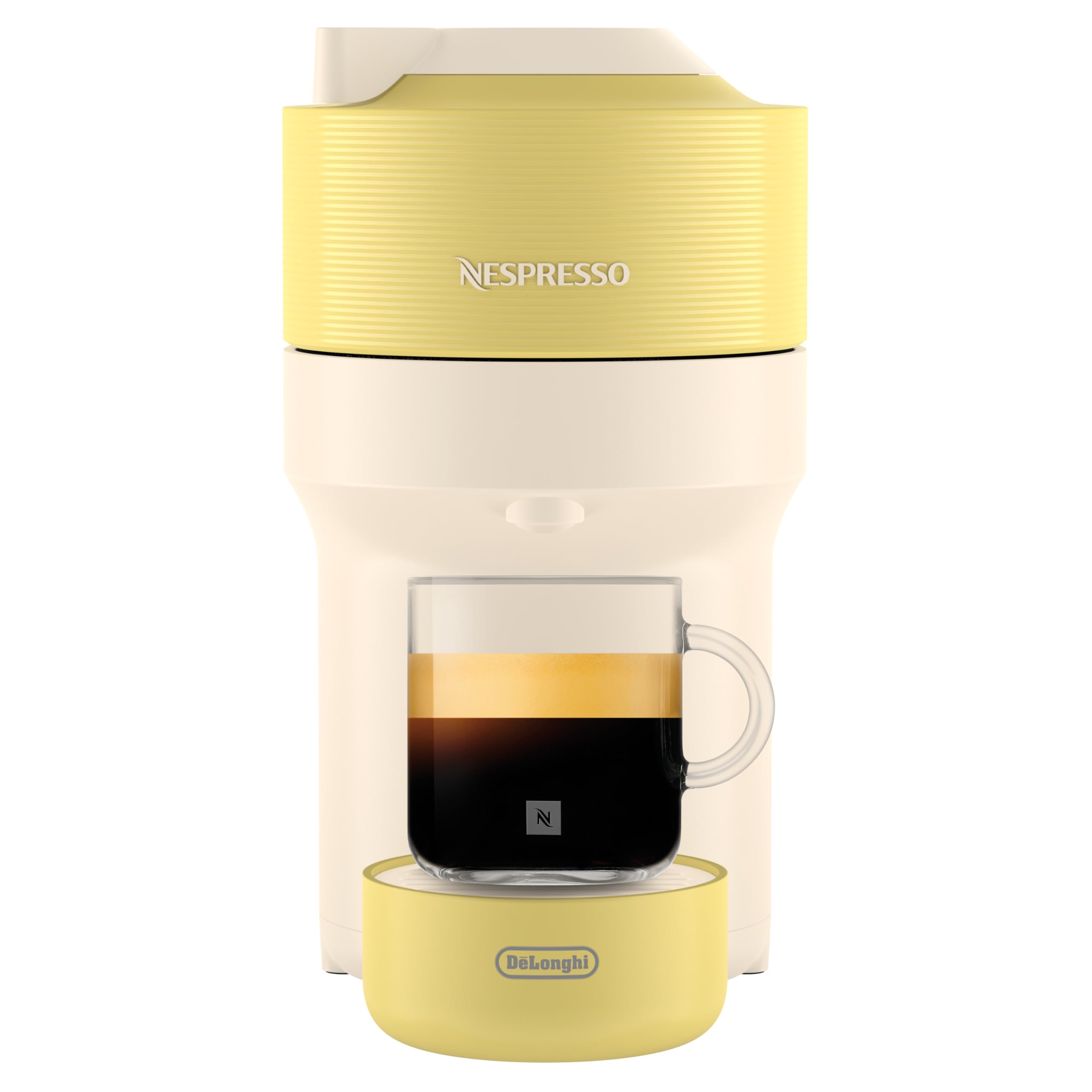 Vertuo Pop Jaune Pastel - Machine à café Orenzo, 4 tailles de tasses