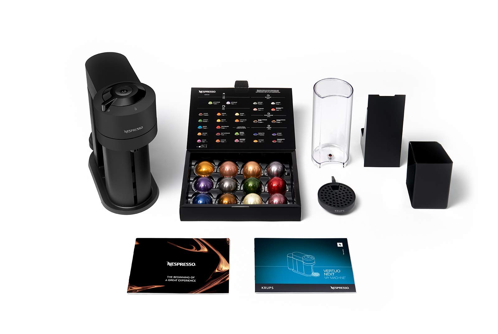 Vertuo Next Noir Mat - Machine à café Orenzo, 5 tailles de tasses