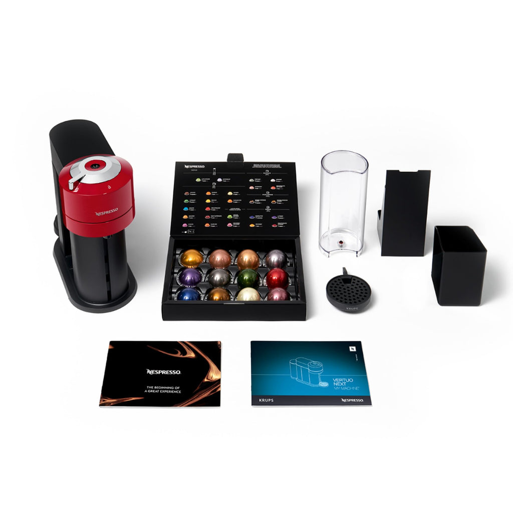 Vertuo Next Rouge - Machine à café Orenzo, 5 tailles de tasses