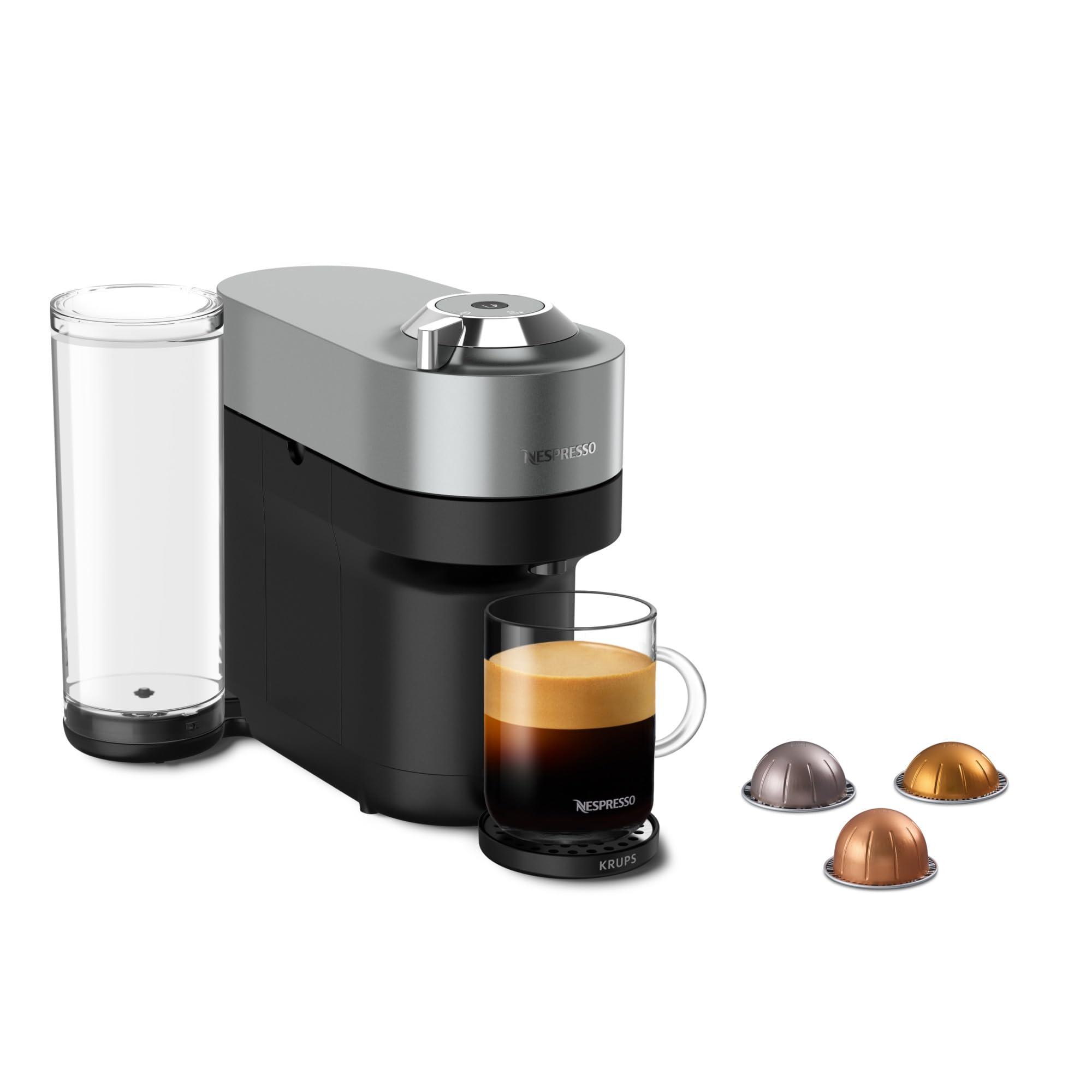Vertuo POP+ Argent - Machine à café Orenzo, 5 tailles de tasses
