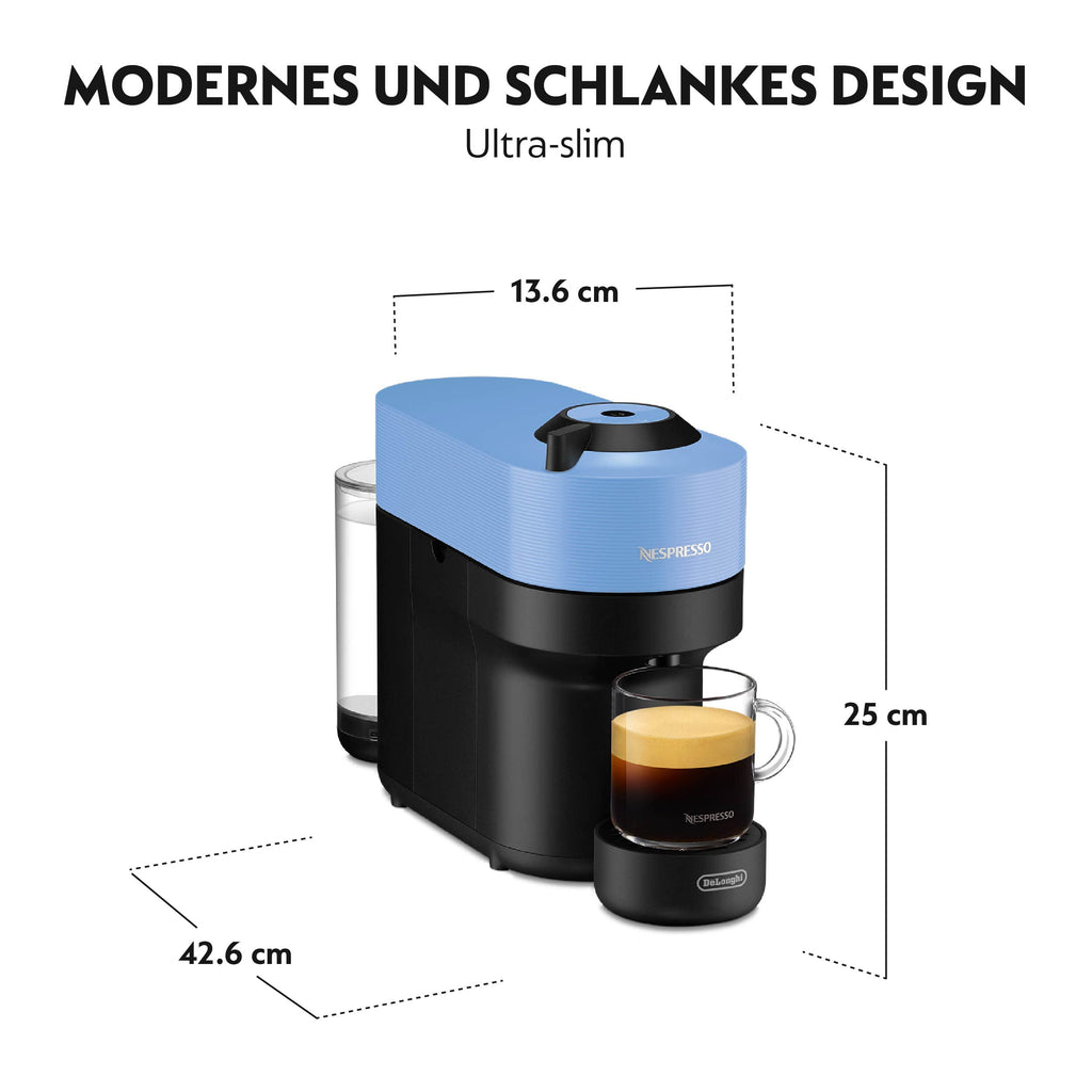 Vertuo POP Bleu - Machine à café Orenzo, 5 tailles de tasses
